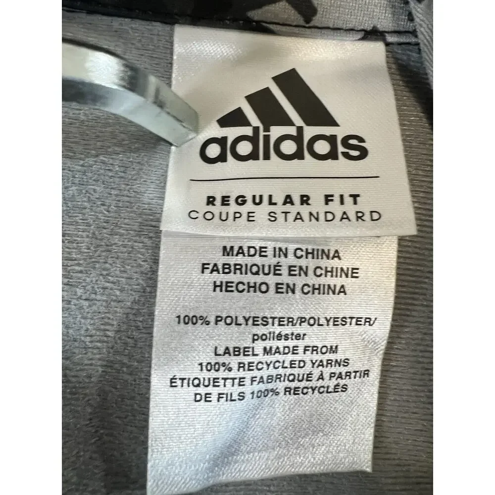 adidas 3T Full Zip Track Jacket Black Gray. Just jacket